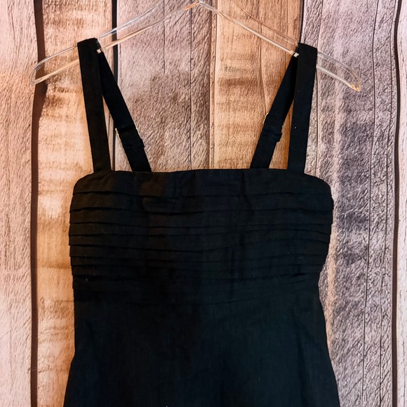 Abercrombie & Fitch Dress Black Pleated Bodice Mini Classic Minimalist NWT Small - Picture 3 of 7